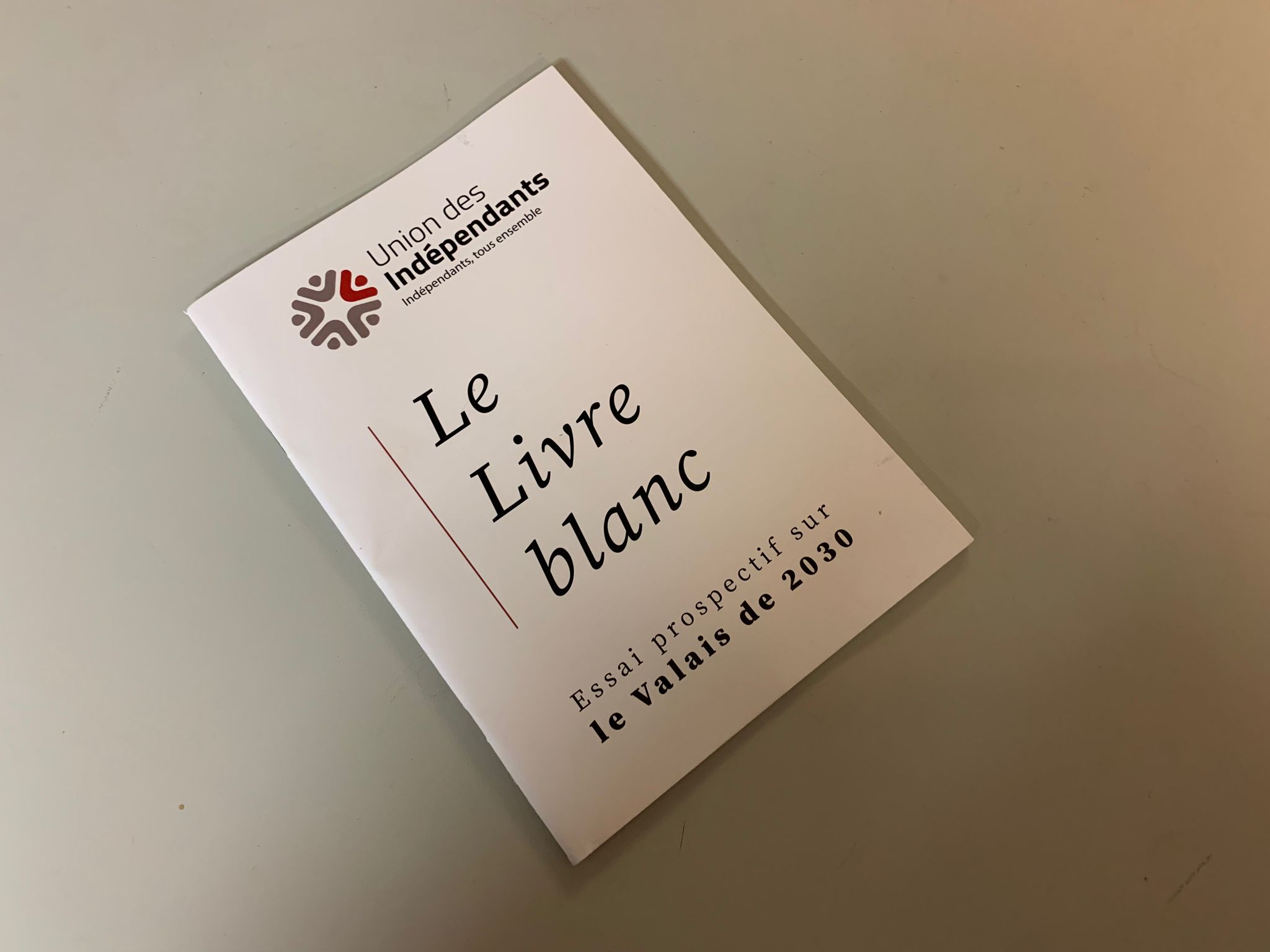 L'Union des Indépendants Valais publie un livre blanc